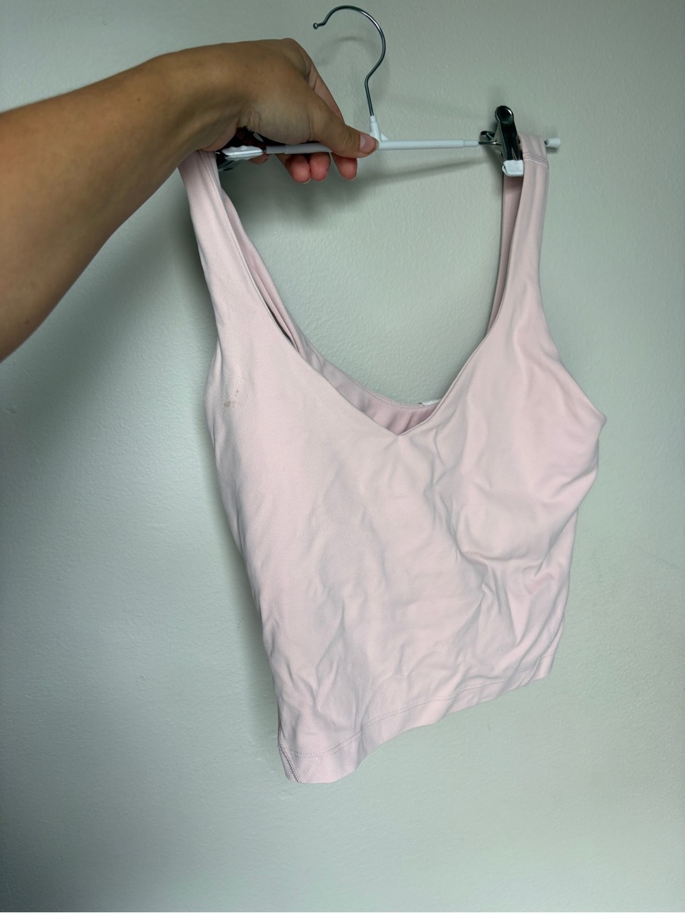 lululemon align baby pink tank size 4